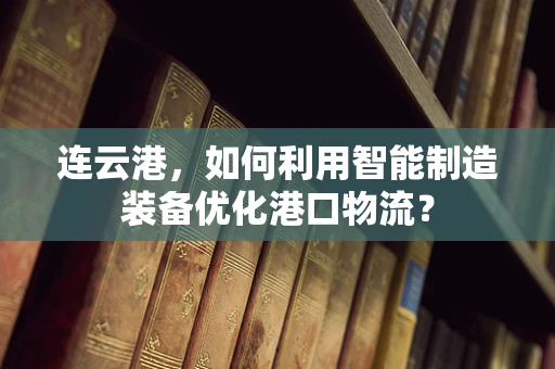 连云港，如何利用智能制造装备优化港口物流？