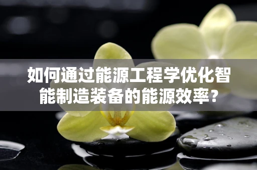 如何通过能源工程学优化智能制造装备的能源效率？