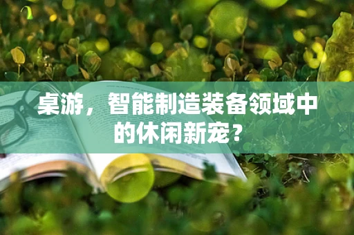 桌游，智能制造装备领域中的休闲新宠？