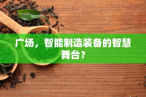广场，智能制造装备的智慧舞台？