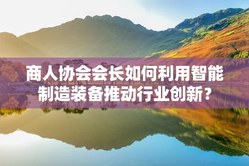 商人协会会长如何利用智能制造装备推动行业创新？