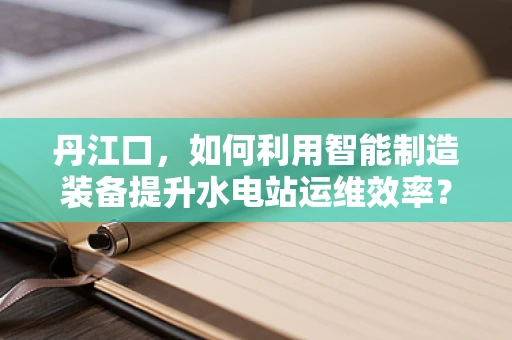 丹江口，如何利用智能制造装备提升水电站运维效率？