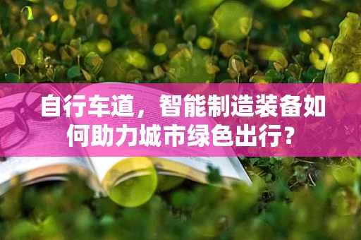 自行车道，智能制造装备如何助力城市绿色出行？