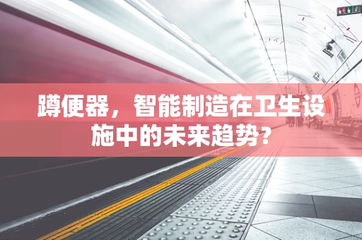 蹲便器，智能制造在卫生设施中的未来趋势？