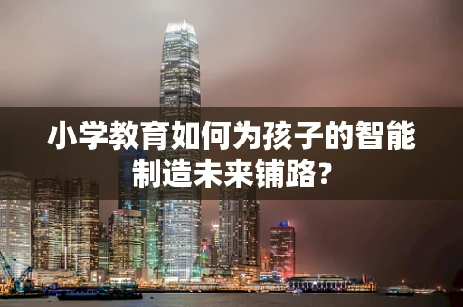 小学教育如何为孩子的智能制造未来铺路？
