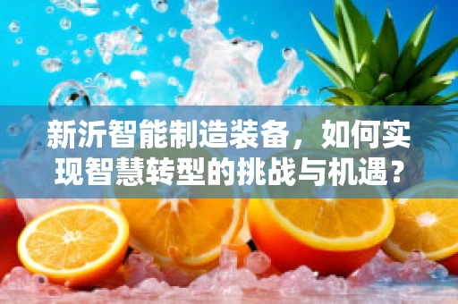 新沂智能制造装备，如何实现智慧转型的挑战与机遇？