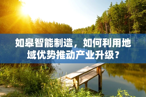 如皋智能制造，如何利用地域优势推动产业升级？