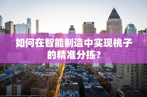 如何在智能制造中实现桃子的精准分拣？