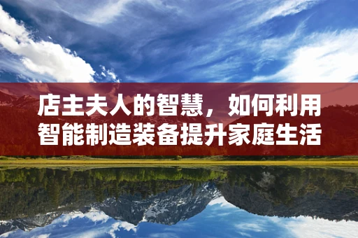 店主夫人的智慧，如何利用智能制造装备提升家庭生活品质？