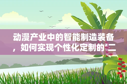 动漫产业中的智能制造装备，如何实现个性化定制的‘二次元’生产？