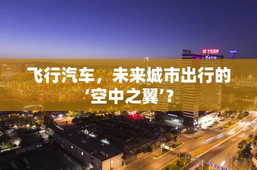 飞行汽车，未来城市出行的‘空中之翼’？
