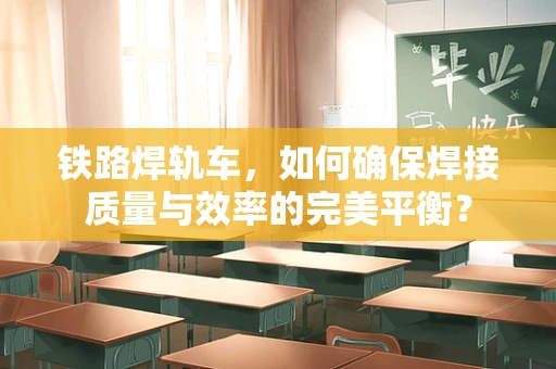 铁路焊轨车，如何确保焊接质量与效率的完美平衡？