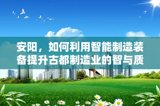 安阳，如何利用智能制造装备提升古都制造业的智与质？
