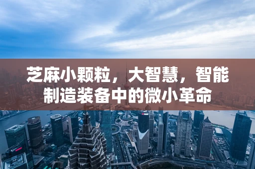 芝麻小颗粒，大智慧，智能制造装备中的微小革命