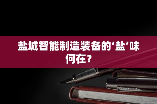盐城智能制造装备的‘盐’味何在？