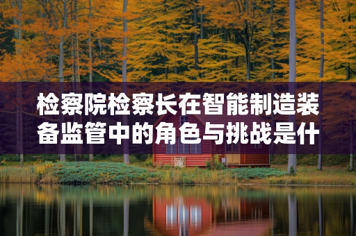 检察院检察长在智能制造装备监管中的角色与挑战是什么？