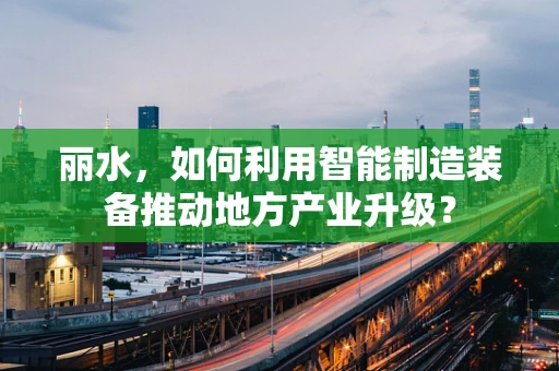 丽水，如何利用智能制造装备推动地方产业升级？