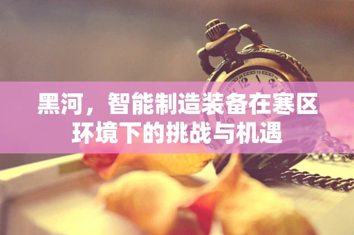 黑河，智能制造装备在寒区环境下的挑战与机遇