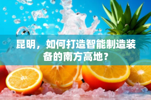 昆明，如何打造智能制造装备的南方高地？