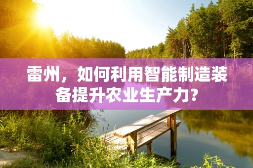 雷州，如何利用智能制造装备提升农业生产力？
