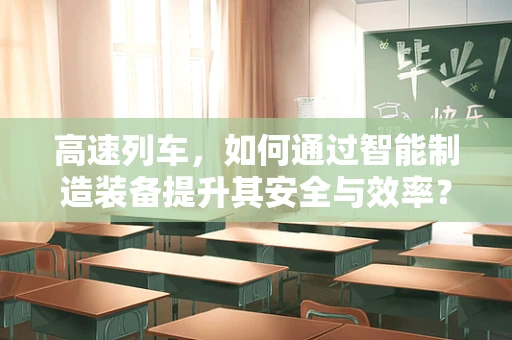 高速列车，如何通过智能制造装备提升其安全与效率？