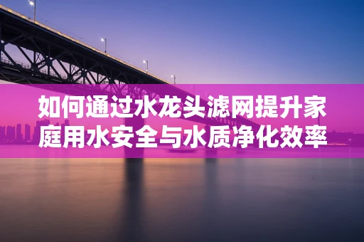 如何通过水龙头滤网提升家庭用水安全与水质净化效率？