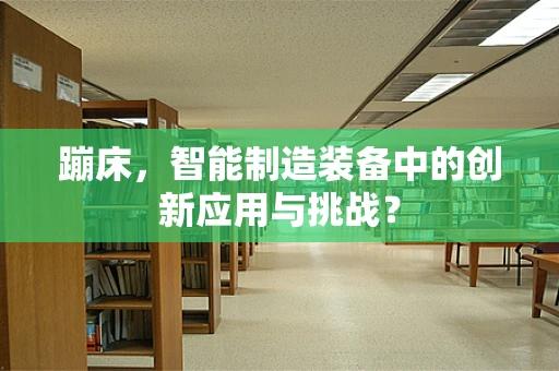 蹦床，智能制造装备中的创新应用与挑战？