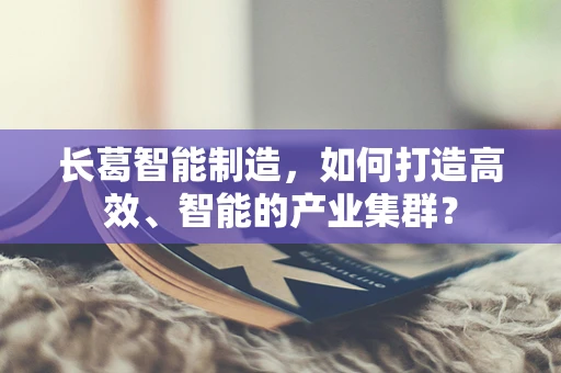 长葛智能制造，如何打造高效、智能的产业集群？