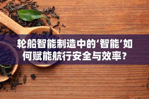 轮船智能制造中的‘智能’如何赋能航行安全与效率？