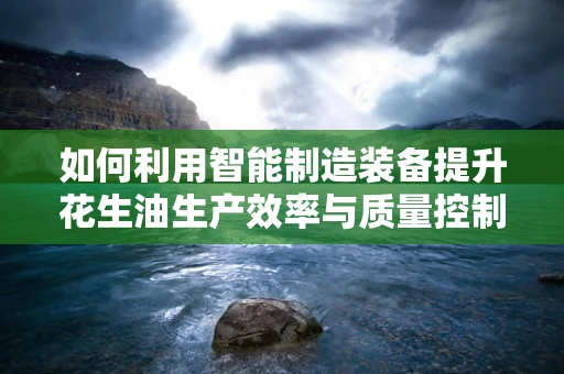 如何利用智能制造装备提升花生油生产效率与质量控制？