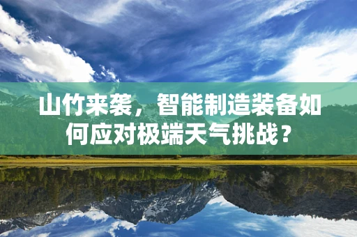 山竹来袭，智能制造装备如何应对极端天气挑战？
