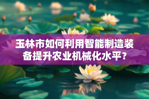 玉林市如何利用智能制造装备提升农业机械化水平？