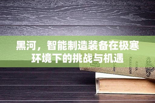 黑河，智能制造装备在极寒环境下的挑战与机遇