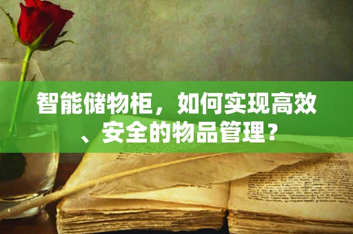 智能储物柜，如何实现高效、安全的物品管理？