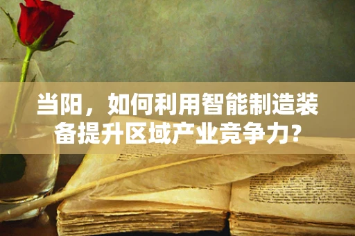 当阳，如何利用智能制造装备提升区域产业竞争力？