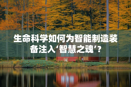 生命科学如何为智能制造装备注入‘智慧之魂’？