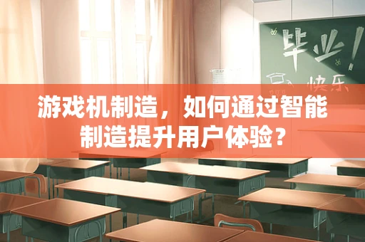游戏机制造，如何通过智能制造提升用户体验？