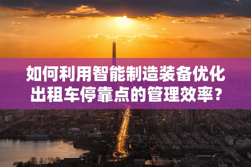 如何利用智能制造装备优化出租车停靠点的管理效率？