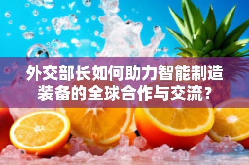 外交部长如何助力智能制造装备的全球合作与交流？