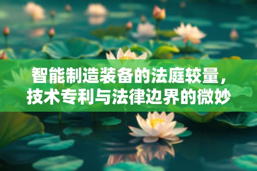 智能制造装备的法庭较量，技术专利与法律边界的微妙平衡