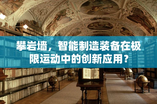 攀岩墙，智能制造装备在极限运动中的创新应用？