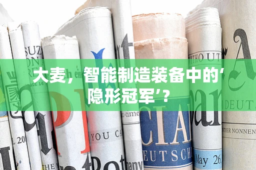 大麦，智能制造装备中的‘隐形冠军’？