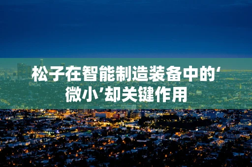 松子在智能制造装备中的‘微小’却关键作用