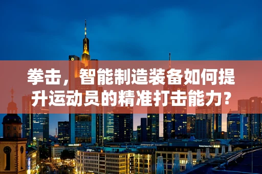 拳击，智能制造装备如何提升运动员的精准打击能力？