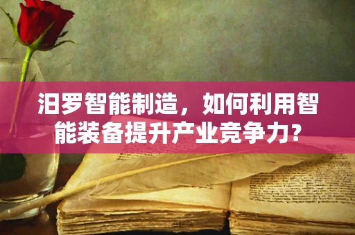 汨罗智能制造，如何利用智能装备提升产业竞争力？