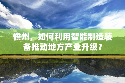 儋州，如何利用智能制造装备推动地方产业升级？