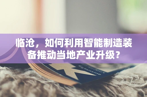 临沧，如何利用智能制造装备推动当地产业升级？