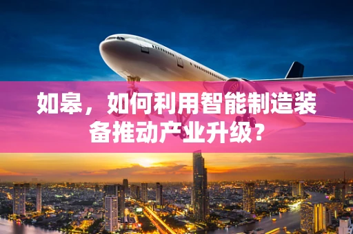 如皋，如何利用智能制造装备推动产业升级？
