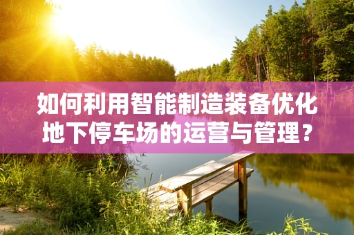 如何利用智能制造装备优化地下停车场的运营与管理？