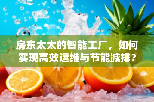 房东太太的智能工厂，如何实现高效运维与节能减排？
